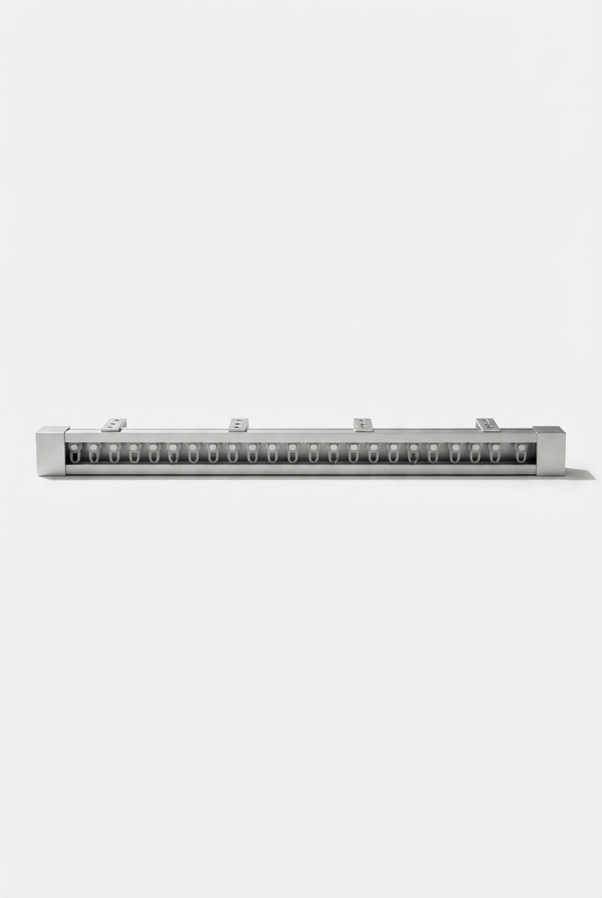 Aluminum curtain track kit with hooks and mounts