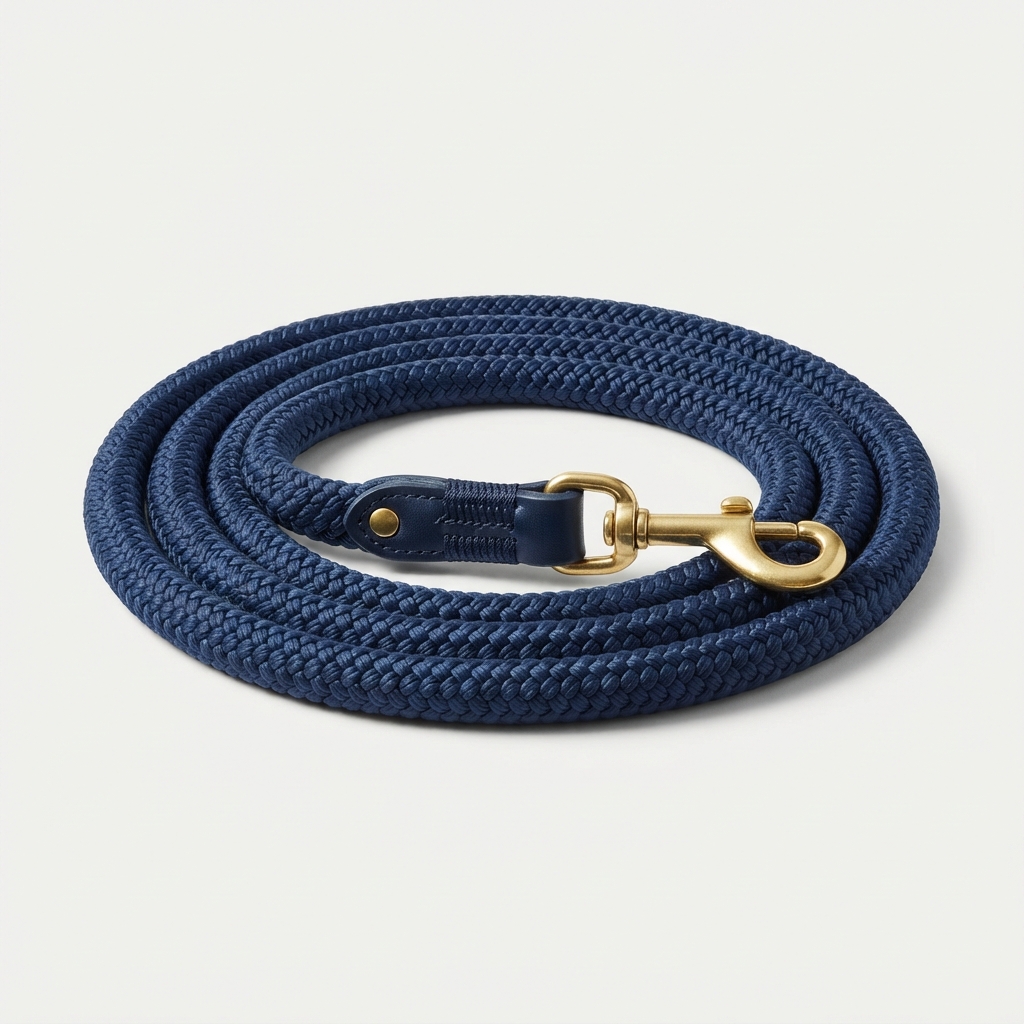 Outdoor horse lead rope with minimalist clip