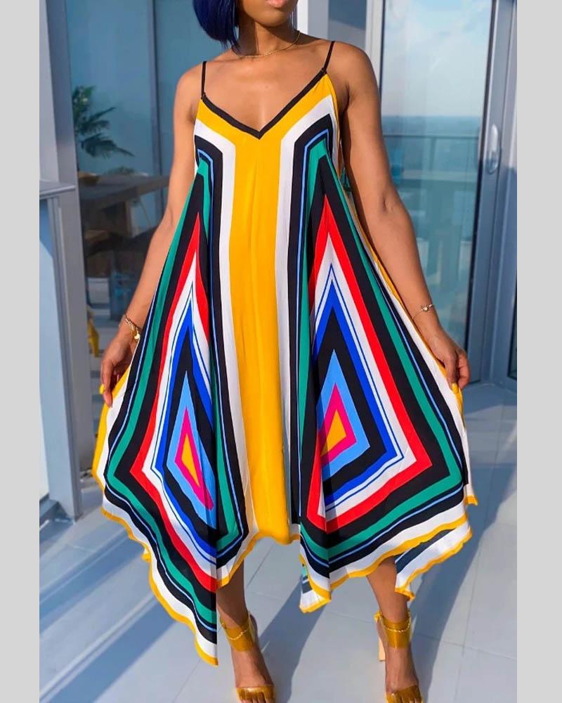 Sling Print Dress