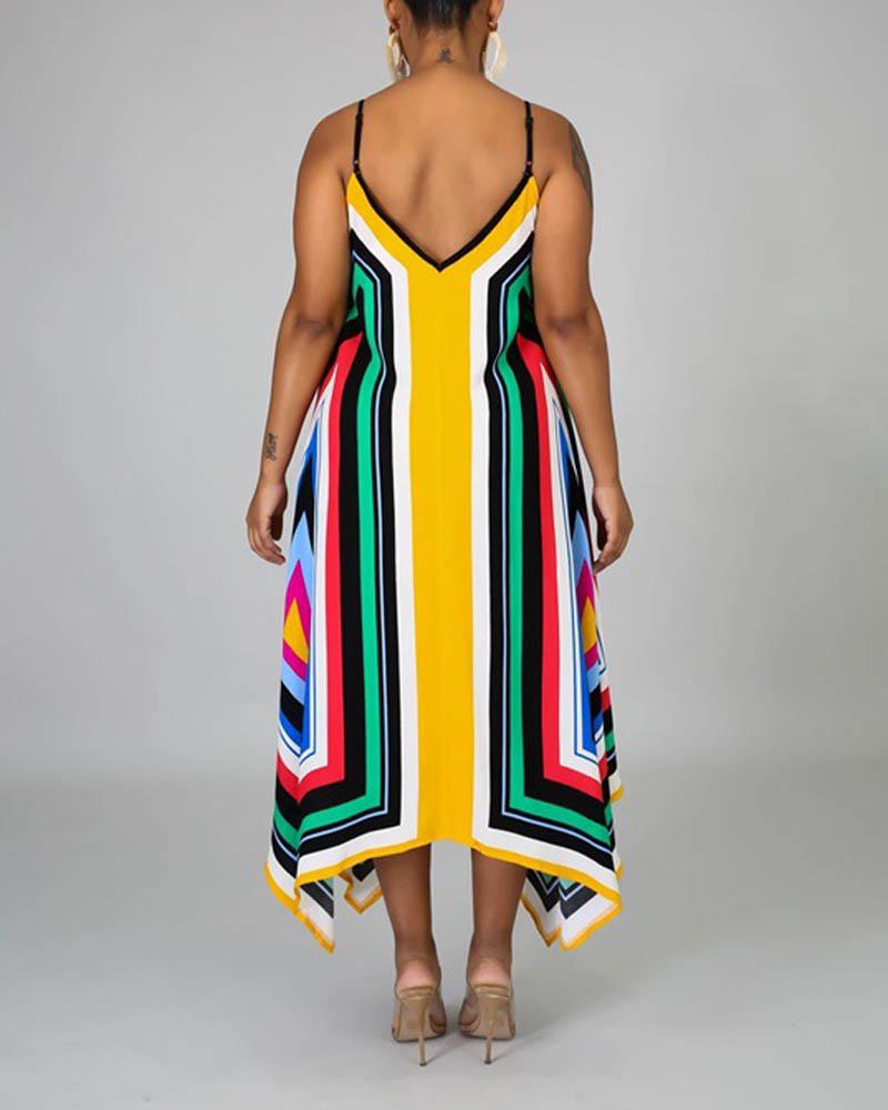 Sling Print Dress
